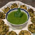 CROQUETAS DE CALABACIN Y DIP DE ALBAHACA