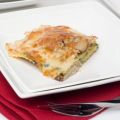 Lasaña de hongos al queso