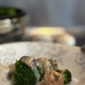 Brócoli, Champiñones y Velouté de Bacon