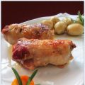 MUSLOS DE POLLO RELLENOS  A LA  NARANJA