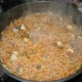 Berberechos con fideos