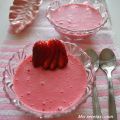 Mousse de fresas fácil y rápida