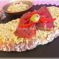 Tosta de aceitunas y mojama