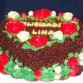 TARTA TODO CHOCOLATE con profiteroles