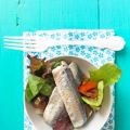 Ensalada de sardinas marinadas y kumato