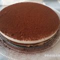 Tarta fría de yogur y café