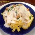 TAGLIATELLE CON SALSA DE CEPS Y NUECES