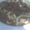 Tallarines a la boloñesa