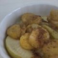 Manzana con plátano