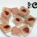 Tostadita de paté con mermelada de higos