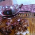 Mollejas de cogote al limón y vino asadas