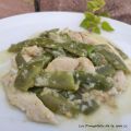 JUDIAS VERDES CON POLLO Y SALSA DE CACAHUETES