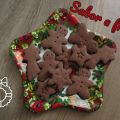 Galletas navideñas de chocolate
