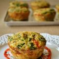 Muffins de quinoa, huevo y vegetales