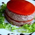 ESPUMA DE MORCILLA CON LÁMINAS DE PIMIENTO DEL[...]
