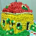 Cabaña de avellanas con pepitas de chocolate
