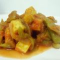 Tofu con judías verdes