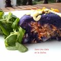 Rollo de patata morada