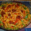 Macarrones con sobrasada mallorquina