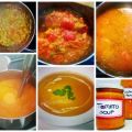 Sopa de tomate y pastel de sopa de tomate