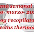 Menú semanal 110  con thermomix