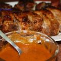 COSTILLAS CON SALSA BARBACOA  CASERA