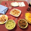 Comida Tex Mex. Fajitas de pollo