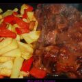 RABO DE TERNERA CON PATATAS Y PIMIENTOS FRITOS