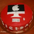 Tarta ordenador Apple con Fondant