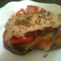 MILHOJAS DE BERENJENA Y TOMATE EN MICROONDAS