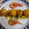 ALBÓNDIGAS DE PESCADO CON LANGOSTINOS