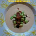 AJO BLANCO DE AVELLANAS CON HABITAS Y MOJAMA