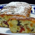 Plum cake de fruta confitada y pasas.