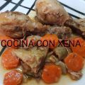 Muslitos de pollo, con zanahoria y alcachofas,[...]