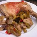 POLLO AL HORNO CON VERDURAS