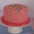 Vanilla Layer Cake para celebrar mi cumpleaños