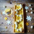 Tarta Navideña de Ponche de Crema Catalana.