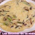 Receta de Tortilla de ajos tiernos