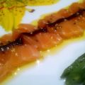Sashimi andaluz de salmón