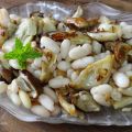 ENSALADA TEMPLADA DE ALUBIAS Y BOLETUS