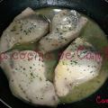 Rodajas de filetes de pez espada en salsa