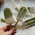 Polos de té matcha y coco