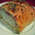 Rollo de pizza de pollo