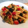 Macarrones hortelanos con un toque picante