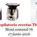 Menú semanal 76  con thermomix