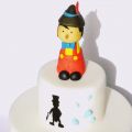 Tarta de Pinocho en fondant