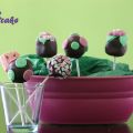Cakepops de fresa y chocolate negro