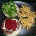 Hamburguesa de Potro, Queso Brie y Frambuesa