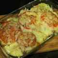 HORNEADO DE PATATAS, TOMATES Y QUESO