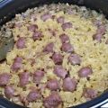 ARROZ CON SALCHICHAS Y JAMÓN
